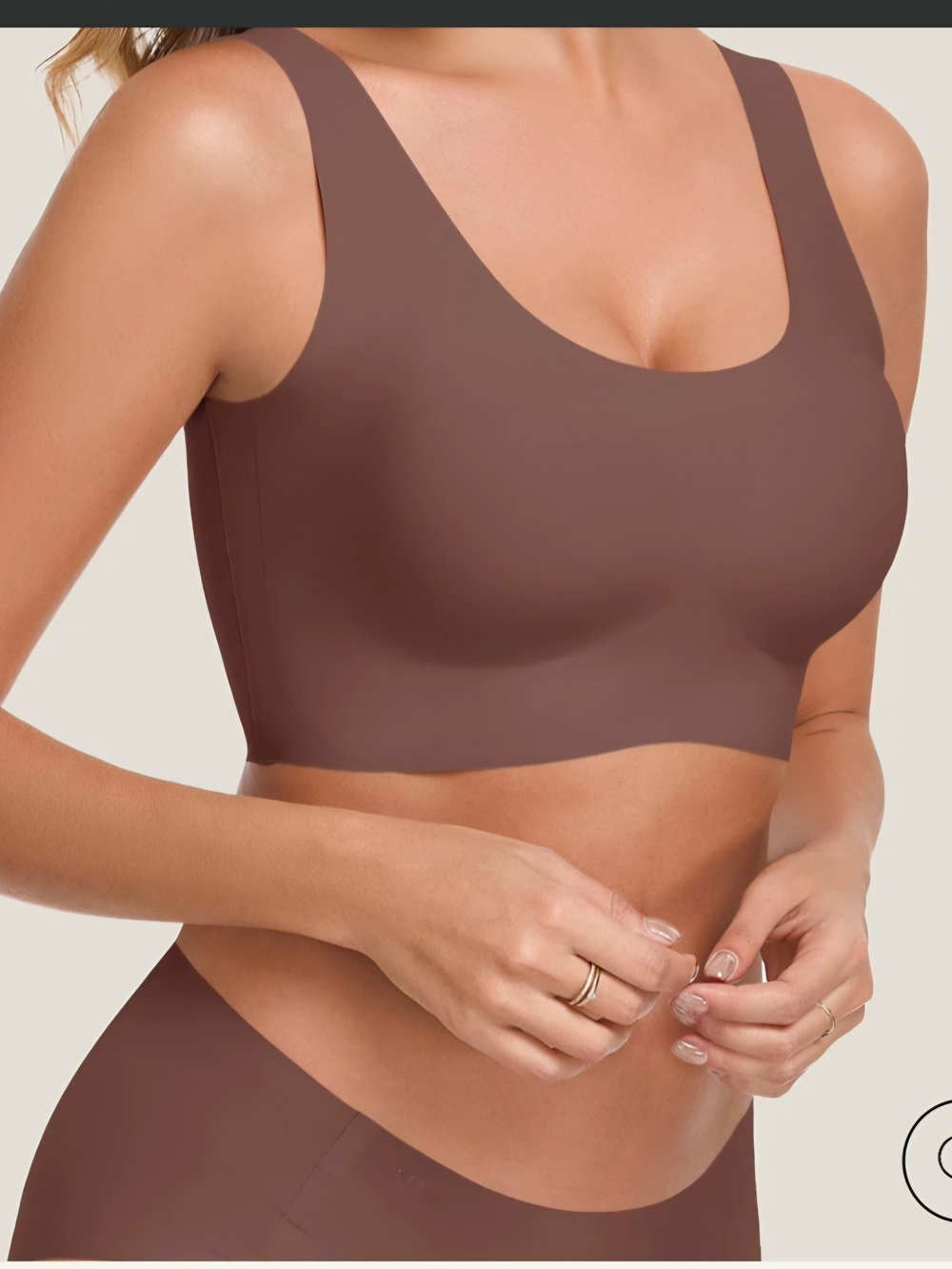 Ubras Seamless Wireless Bralette Set of 2 – Mahogany medium NWT & NWOT